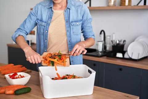 Epluchures de cuisine